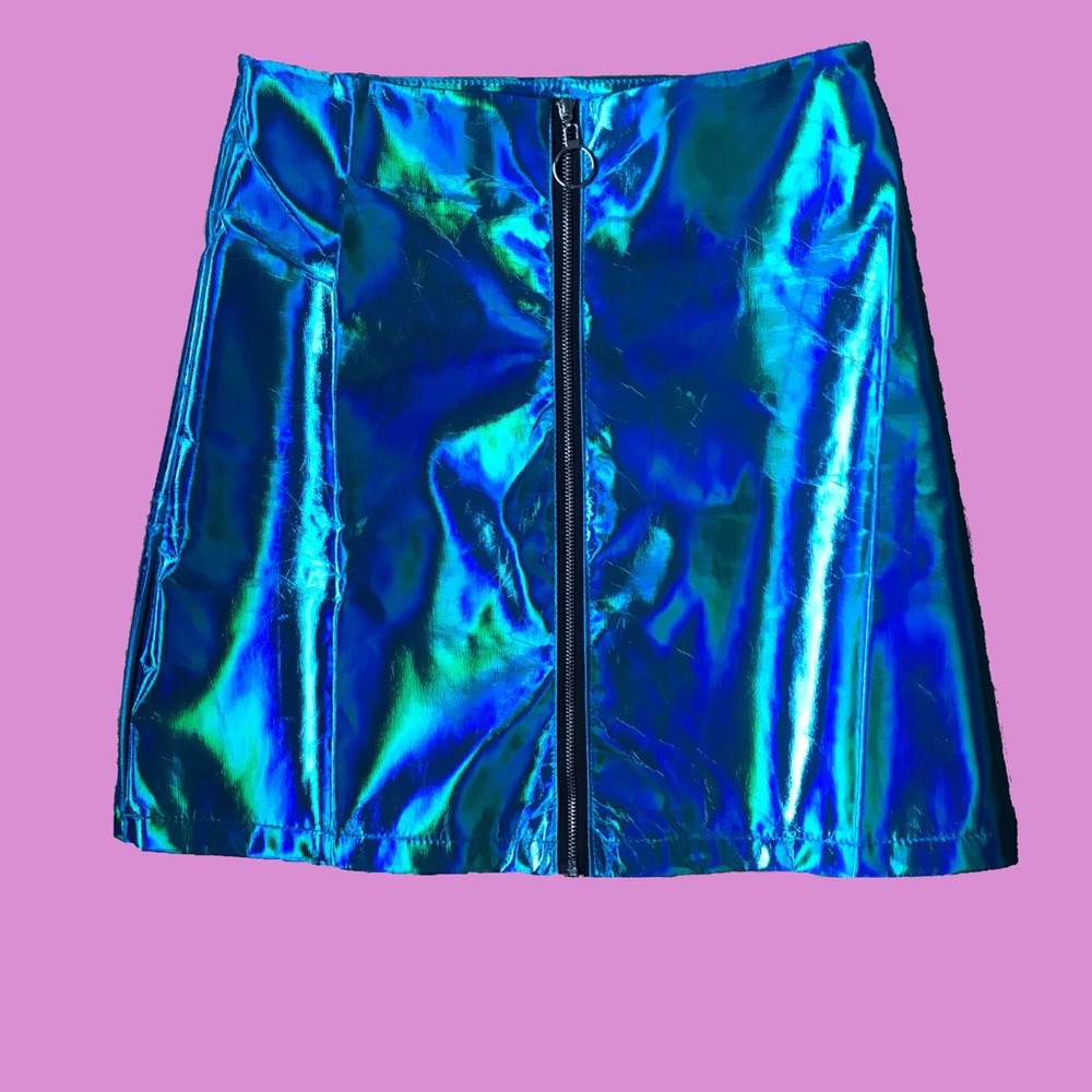 SM Blue Iridescent Skirt